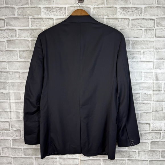 Brooks Brothers Estrato Togna Wool Dark Navy Blazer Suit Jacket Mens 40L Regent - Picture 4 of 14